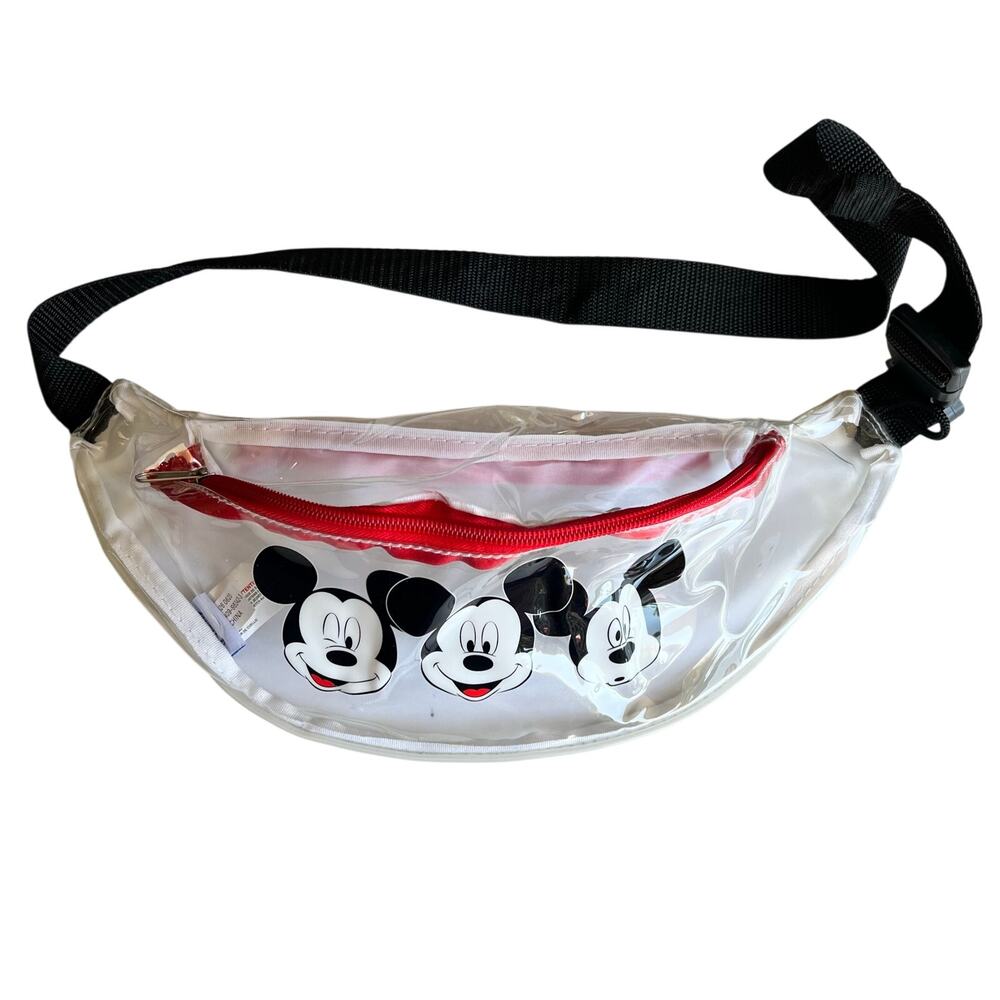 Disney Mickey Mouse Clear Fanny Pack Transparent Waist Bag